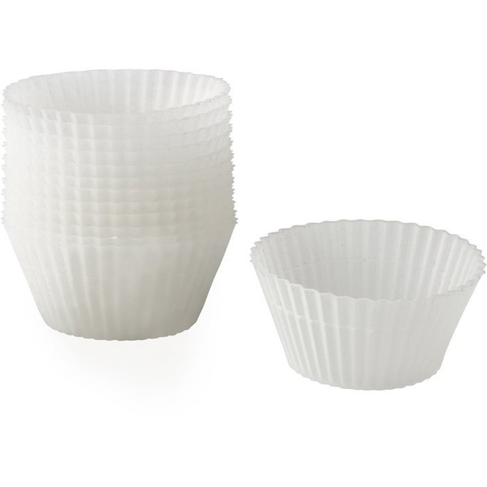 Wilton 415-2452 12 Piece Clear Silicone Baking Cup Set N4