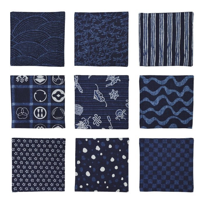 CYBERL Japanese Coaster/ Cocktail Napkins Set of Nine / Best for Matcha Bowls