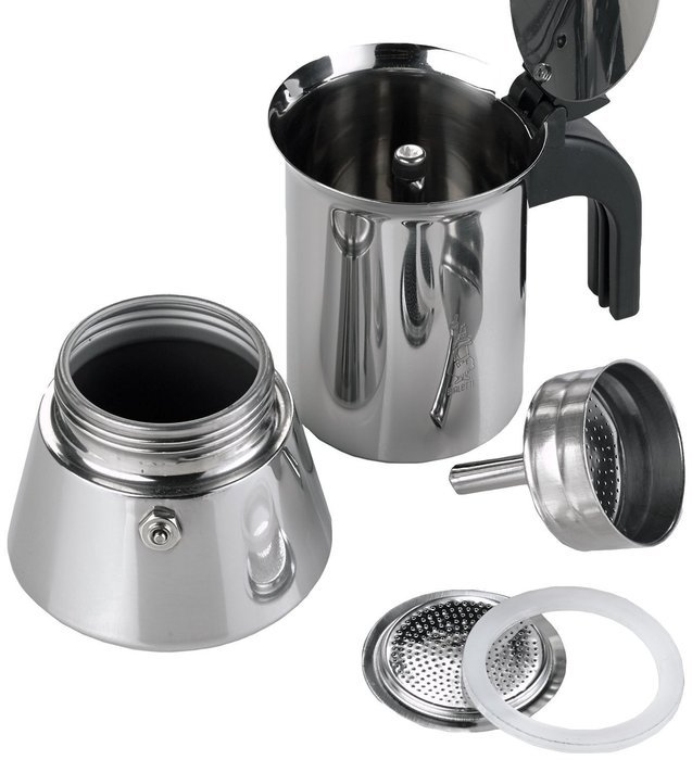 Bialetti Venus Stovetop Percolator 6-Cup Stainless Steel and Replacement filter & Gaskets N2