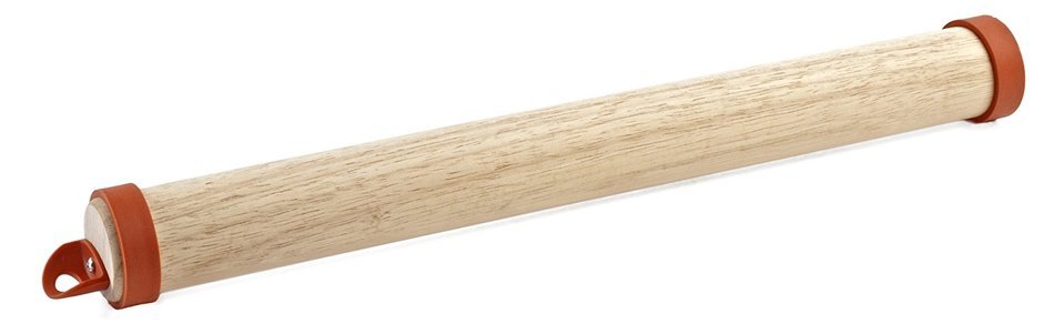 Pizzacraft PC0412 Wood Rolling Pin with Silicone Dough Rings N3