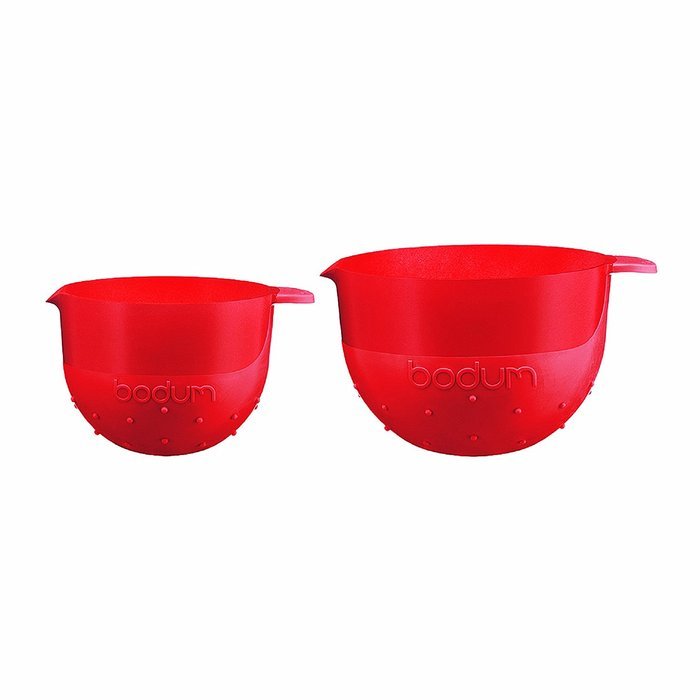 Bodum 2 Bistro Mixing Bowls Red