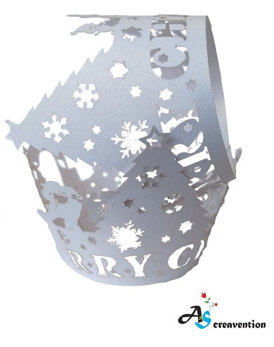 A&S Creavention Vine Cupcake Holders Filigree Vine Designed Decor Wrapper Wraps Cupcake Muffin Paper Holders -... N15