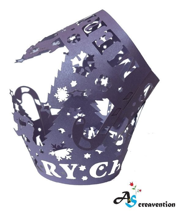 A&S Creavention Vine Cupcake Holders Filigree Vine Designed Decor Wrapper Wraps Cupcake Muffin Paper Holders -... N17