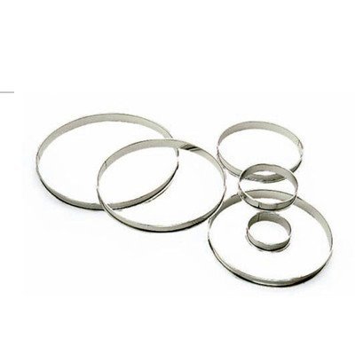 World Cuisine 309110 Stainless Steel Tart Pastry Ring, Dia. 4 In -- 4 per case