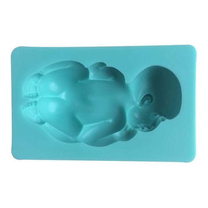 LYNCH Sleeping Baby Shaped Silicone Mold Sugarcraft Chocolate Cake Decorating Tools,Pink N4