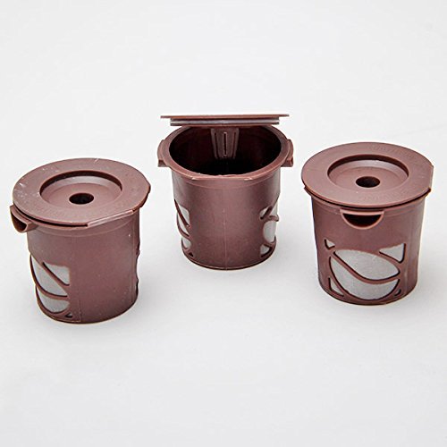 Filter Pod K-cup Coffee Tea Stainless Steel Mesh 3pcs Reusable Single Cup N3