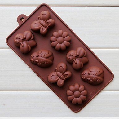 Sher Fashion Silicone Chocolate Mold Candy Shaping Cake Decorating Cake Cooking Tools Ice Modelling Mould(Random... N2