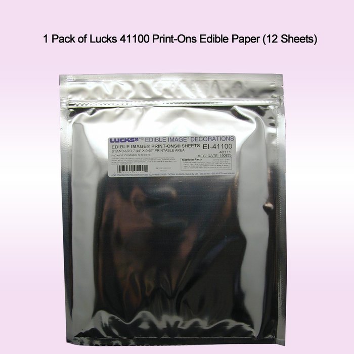 QQink Cake Printer Bundle - Epson Comes with Edible Ink & Lucks Print Ons Edible Paper N3
