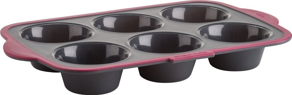 Trudeau Silicone Muffin Cups, X-Large 6 ounce , Set of 4 N3