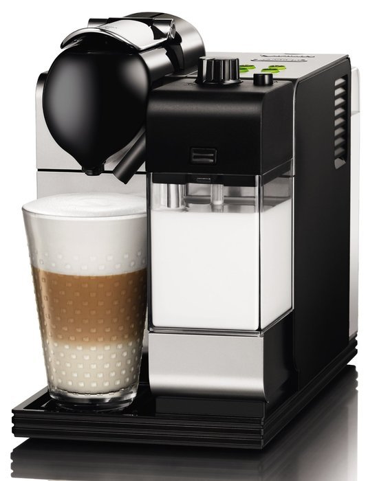 DeLonghi Lattissima Nespresso Silver Capsule Espresso and Cappuccino Machine N7