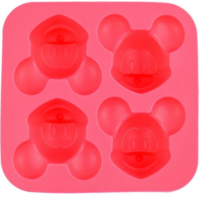 Silicone Cake Molds Mickey Mouse - 4 Holes Mickey Mouse Silicone Mold DIY Handcraft Soap Making Cake Cupcake Chocolate... N8