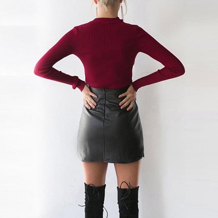 Knitted Sweater,Morecome Women Knit Casual Long Sleeve Pullover ops (L, White) N6