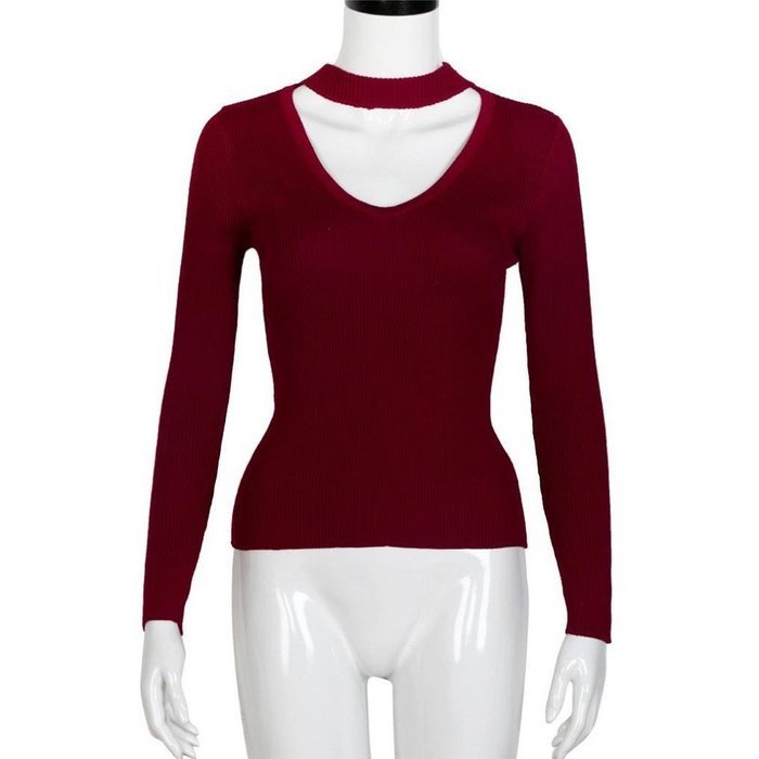 Knitted Sweater,Morecome Women Knit Casual Long Sleeve Pullover ops (L, White) N7