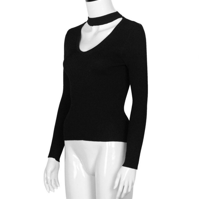 Knitted Sweater,Morecome Women Knit Casual Long Sleeve Pullover ops (L, White) N9