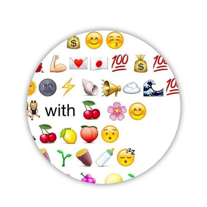 Generic Durable Made By Mdf Printed Emoji 1 Coaster N6
