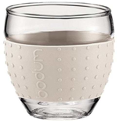 Bodum 15-Ounce Pavina Glasses with Silicone Grip, Green, Set of 2 N3