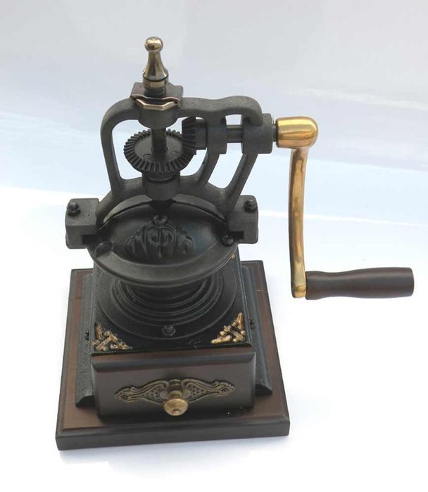"Eagle iRoot" Creative Manual Coffee Grinder-Jiale Dark Brown Walnut Coffee Mill 22cm/8.75 - R07 Coffee Mills... N4