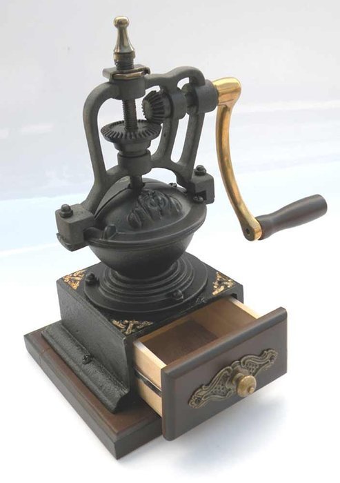 "Eagle iRoot" Creative Manual Coffee Grinder-Jiale Dark Brown Walnut Coffee Mill 22cm/8.75 - R07 Coffee Mills... N5