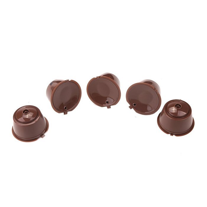 CISNO 5pcs/pack Refillable Coffee Capsules For Dolce Gusto | Compatible with Mini Me, Genio, Piccolo, Esperta... N6