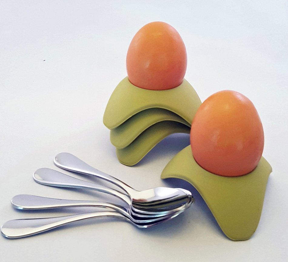 Tea Infuser with Stylish Three Leaf Silicone Handle and Stainless Steel Strainer Ball Filter includes Drip Tray... N11