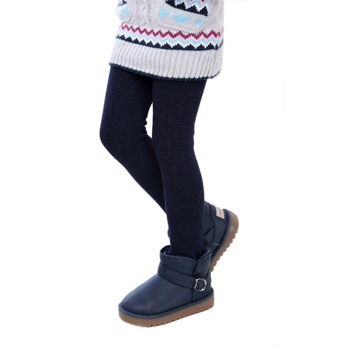 PHOTNO Winter Girls Pants Children Thick Warm Elastic Waist Leggings (2-12Y) N14