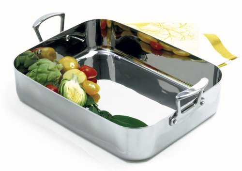 Norpro KRONA Stainless Steel 16.25 x 12.5 Roaster with Rack N3