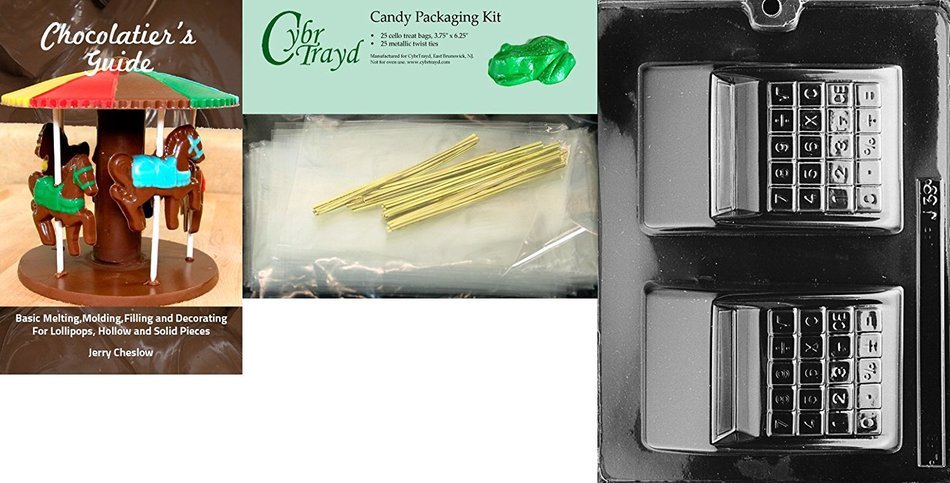 Cybrtrayd J039 Calculator Jobs Chocolate Candy Mold N5