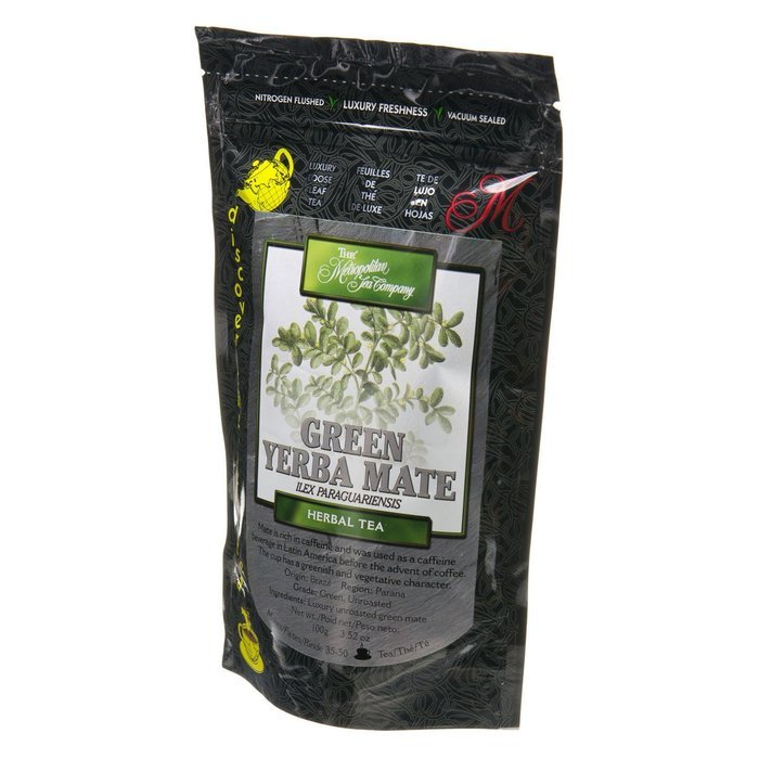 Metropolitan Tea Discovery Loose Tea Pack, Brazil Green Mate Herbal, 100gm N6