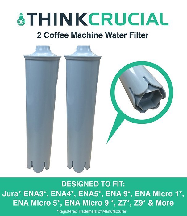 2 High Quality Jura Clearyl White Water Filters, Fit Coffee Machines ENA3, ENA4, ENA5, J6, J9 and J95, Part 67879...