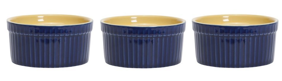 C.R. Gibson QRS-14118 Art of Cooking Porcelain Ramekin Set, Multicolor