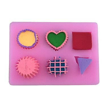Sher The Sweety Type Candy Fondant Cake Molds For The Kitchen Baking Molds 7.39.51.3cm N2