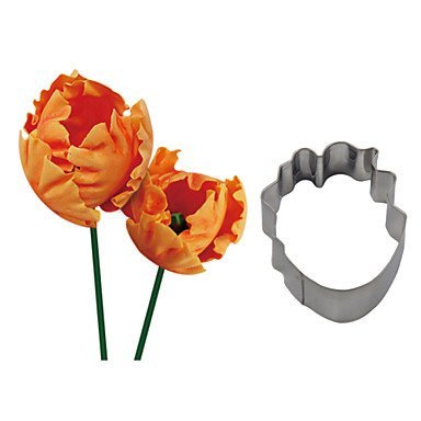 Sher FOUR-C Stainless Steel Cutter Parrot Tulip Flower Biscuit Cake Cookie Cutters Baking Cookie Fondant Decorating...