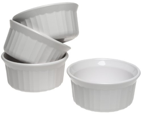 CorningWare French White 7-Ounce Ramekins, Set of 4