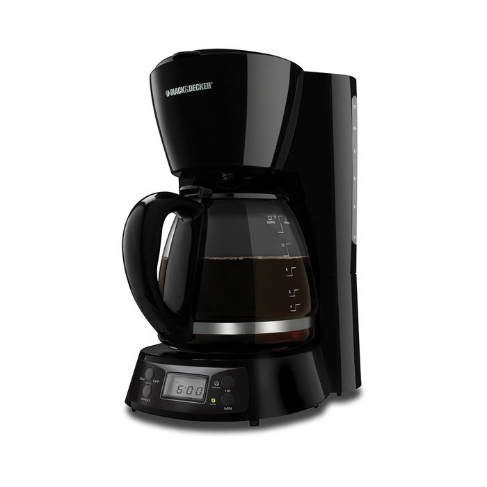 Black & Decker BCM1410B 12-Cup Programmable Coffeemaker with Glass Carafe