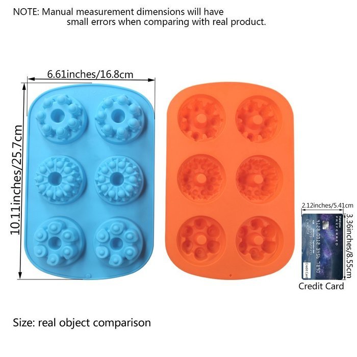 Cake Bread Molds, 2PCS YYP [6 Cavity Castle Shape Mold] Silicone Cake Bread Making Mold for Home Baking - Reusable... N7