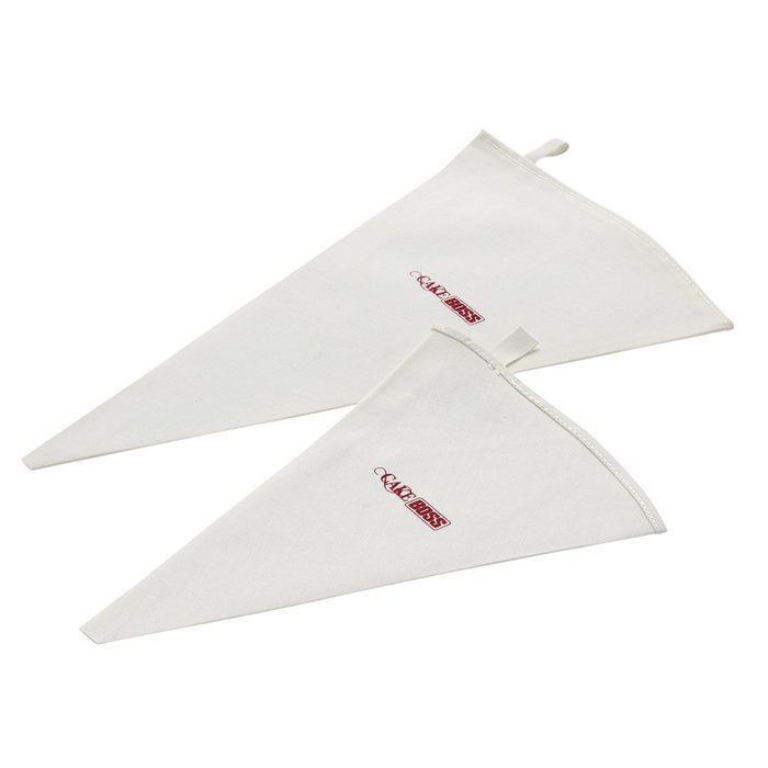 Cake Boss Decorating Tools 2-Piece Cotton Icing Bag Set, Cream N6