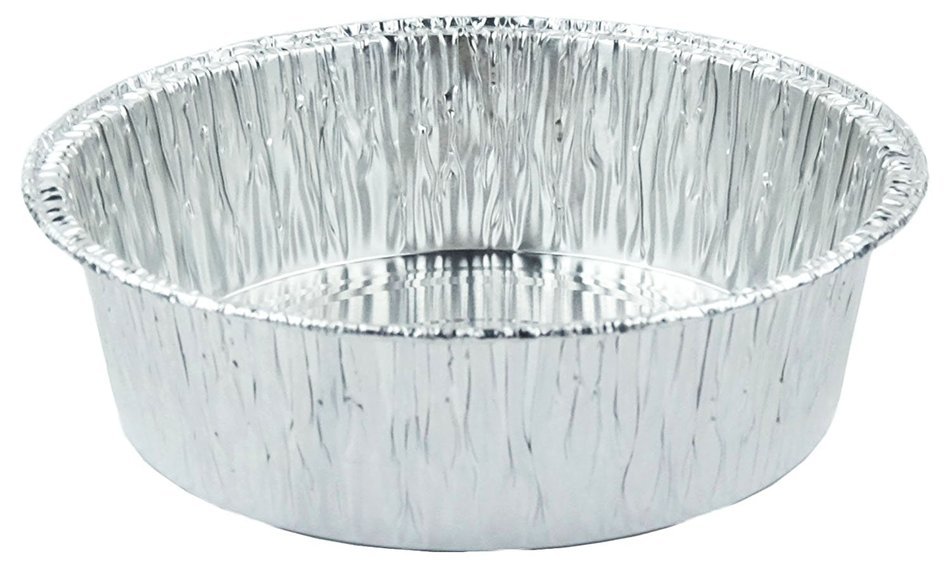 Durable Foil Pans 5-1/2" Mini-Pot Pie Food, Tart Pan, Pie Pan with Plastic Cover Lids, 1 pack 10 Sets N2