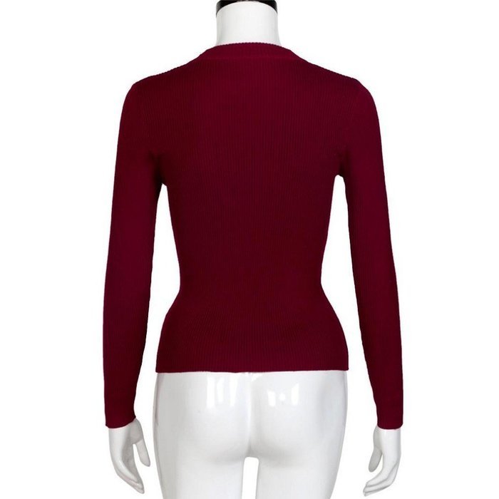 Knitted Sweater,Morecome Women Knit Casual Long Sleeve Pullover ops (L, White) N13
