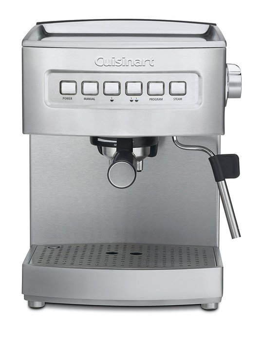 Cuisinart EM-200FR Programmable 15-Bar Espresso Maker (Certified Refurbished), Stainless Steel