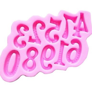Y&XL&H Numbers Baking Fondant Cake Choclate Candy Mold,L14cmW9.7cmH1.6cm N2