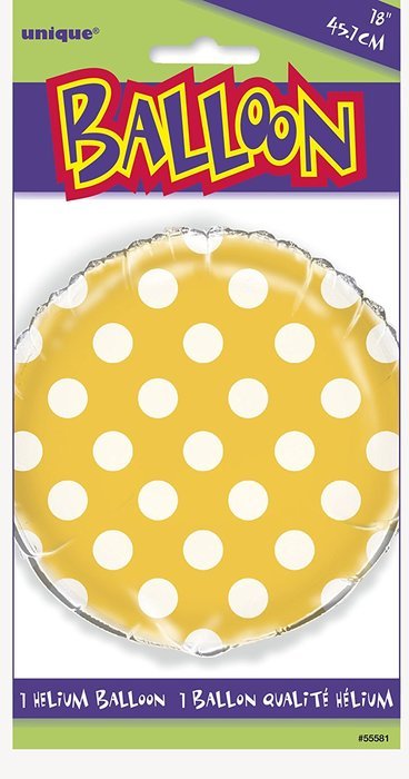 Polka Dot Cupcake Kit for 24, Yellow N2