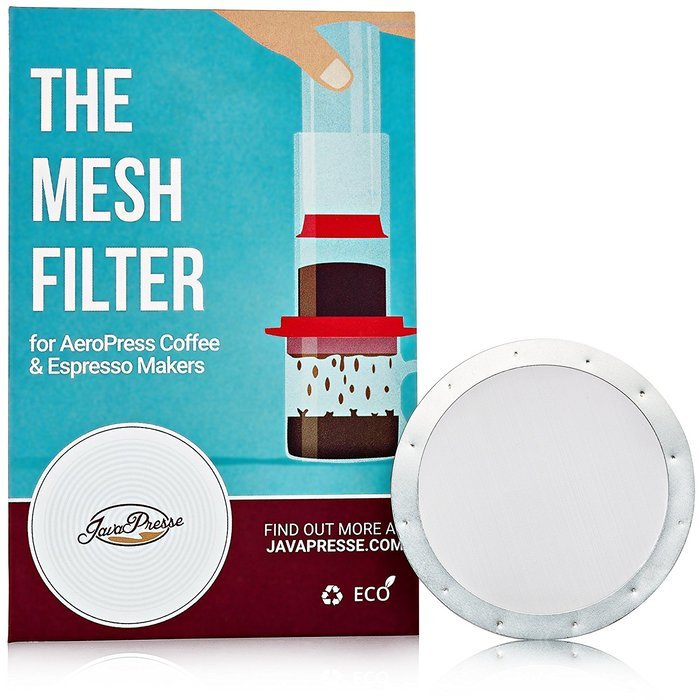 2 JavaPresse Reusable Metal Coffee Filters for Aerobie AeroPress &ndash; Stainless Steel Mesh &ndash; Slim Disks