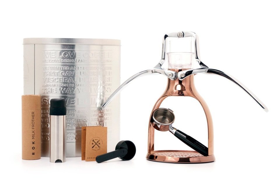 ROK ROKMAKERCOP Presso Manual Espresso Maker, 12.2 x 10.6 x 7.9-Inch, Copper