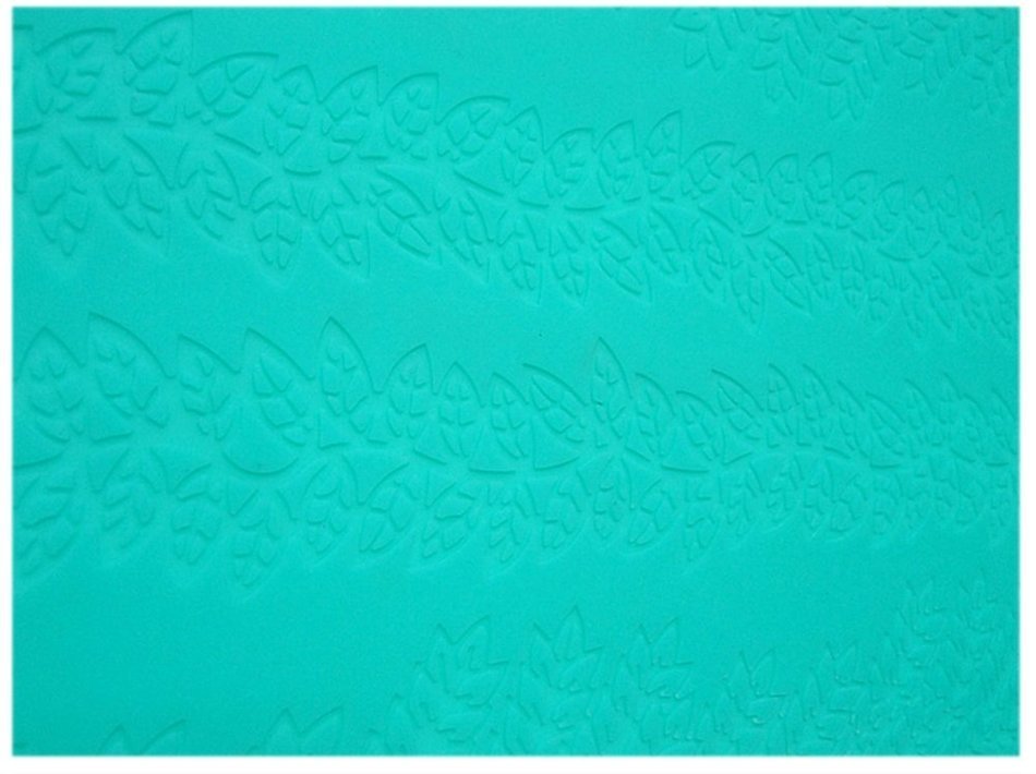 Lesirit Printing Pattern Silicone Fondant Cake Lace Embossed Mold Mat (Leaves) N7