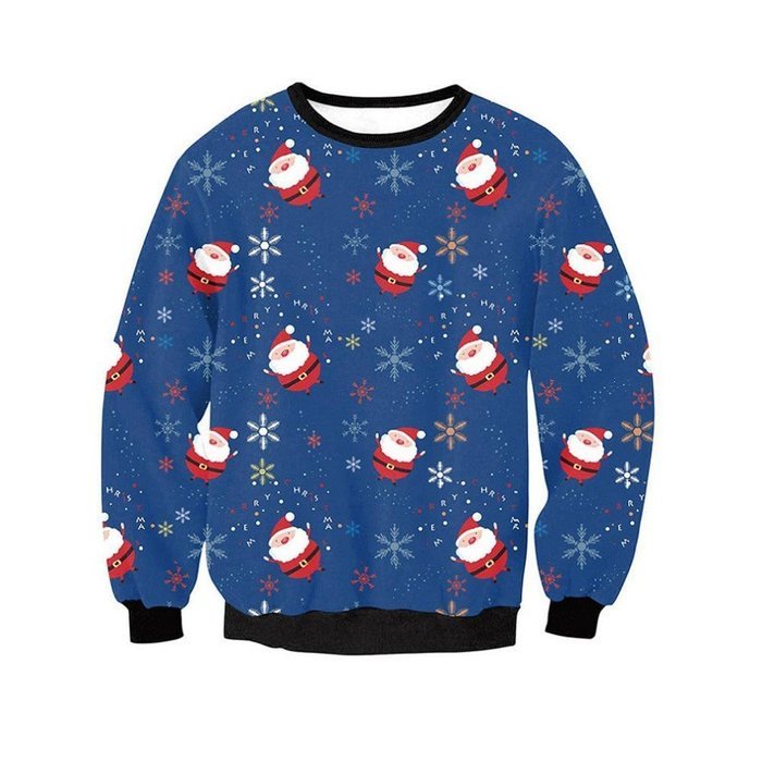 Sweatshirt,Morecome Women Long Sleeve Pullover Santa Claus Christmas T-Shirt N4