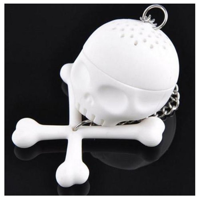 Yingwei White T-Bones Tea Bones Skull Tea Infuser Tea Strainer Home Utility Tools
