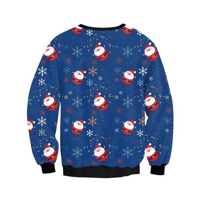 Sweatshirt,Morecome Women Long Sleeve Pullover Santa Claus Christmas T-Shirt N5