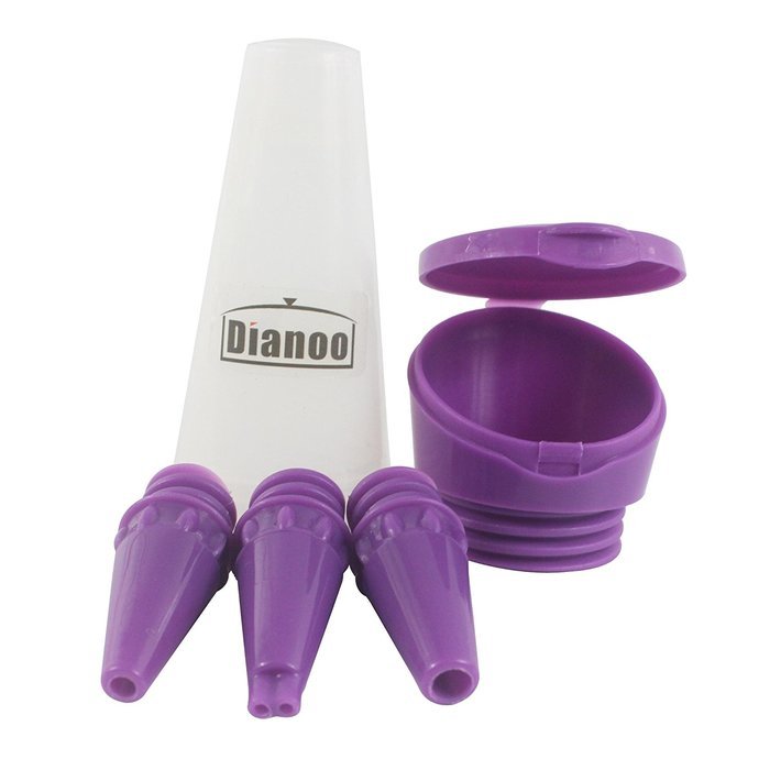 Dianoo Cake Decorative Pen, Silicone Cupcake Decorating Pen, Dessert Decorating Tools, 3PCS (the colors will be... N3