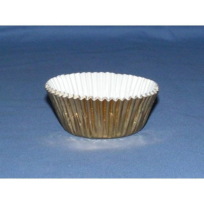 500pc Mini Size Gold Foil Baking Cup With Greasepoof Liner