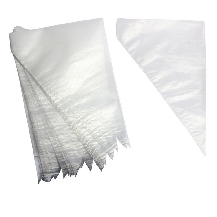 KurtzyTM 300 Plastic Disposable Icing Piping Pasty Bags- Small/Medium/Large N2